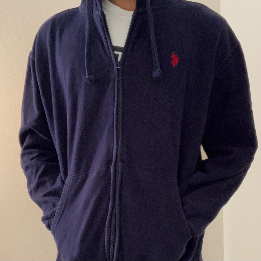 Navy Polo Assn. Zip Hoodie